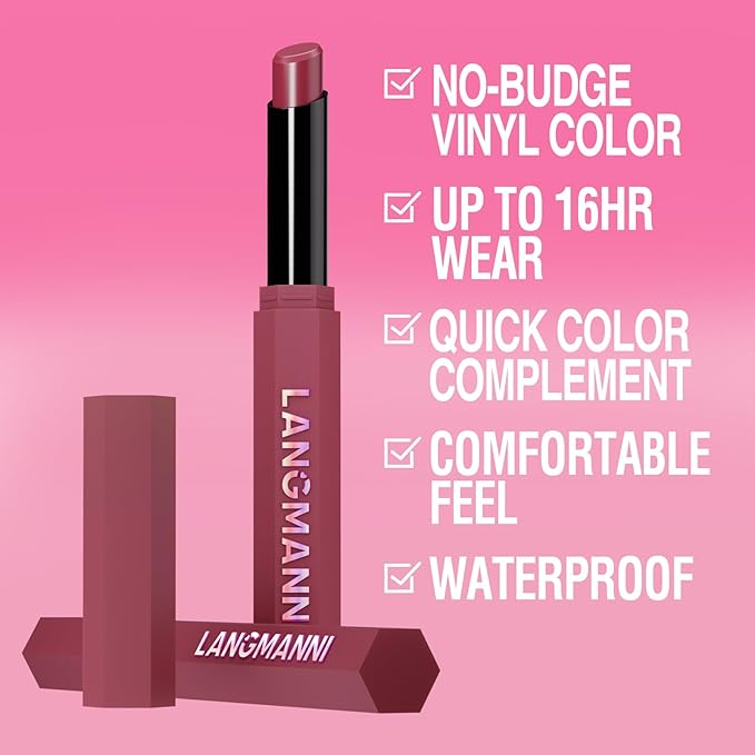 Jolilab 3Pcs Velvet Matte Lipstick Nude Matte Soft Dark Color Stick High Pigmented Long-Lasting Waterproof Lip Stick Lip Balm Beauty Cosmetics Gift for Women(Curated #3+11+12)