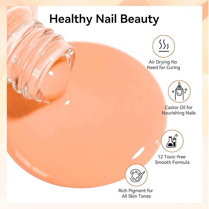 Nailshion Nude Gray Nail Polish Set Neutral 16 Colors with Base Top Coat Remover Pads, Nude Brown Burgundy Dusty Rose Fast Dry Fingernail Polish Set, Non-Gel, Nail Art Gift for Women Girls