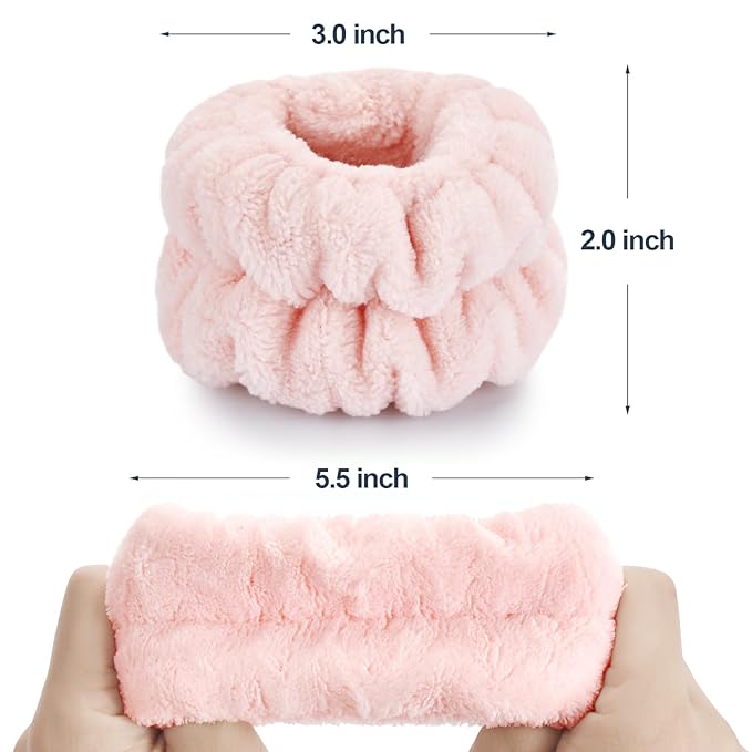 Wrist Bands for Washing Face, Microfiber Wrist Towels for Washing Face, Spa Wristbands for Washing Face, Face Wash Wristbands, Arm Bands for Washing Face for Woman Children