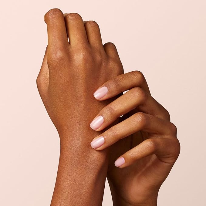 Manucurist - Green Nail Polish Hortencia - Sheer Pale Light Pink Nail Polish - 9-Free, Plant-Based and Vegan - Manicure - Made in France - 0.5 fl oz