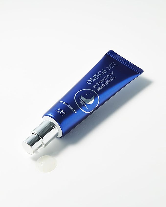 tom-tit-tot In This Moment Omega Mix Exosome Luxury Night Essence With Niacinamide, Adenosine, Korean Skin Care, Brightening, Moisturizing, 50ml 1.69 Fl Oz
