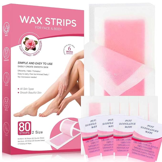 Professional Wax Strips for Hair Removal (1 Count (Pack of 55))