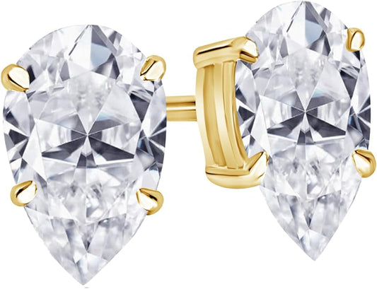 Houston Diamond District 1 to 10 Carat IGI Certified LAB GROWN Diamond Stud Earrings for women 4 Prong Push Back (E/F Color VS2/SI1 CLARITY)