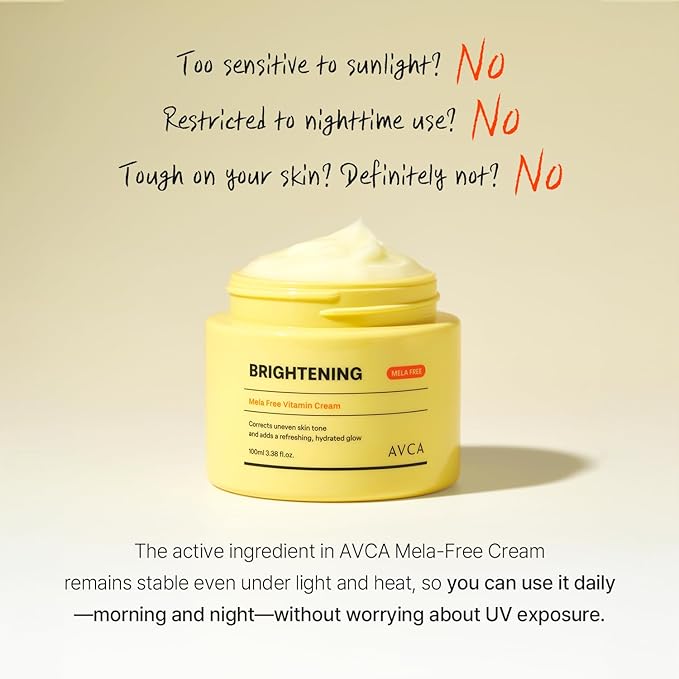 AVCA Vitamin + Niacinamide Radiance Cream 100ml(3.38 fl. oz) - Even Tone & Glow Moisturizer, Daily Hydration K-Beauty Moisture Care