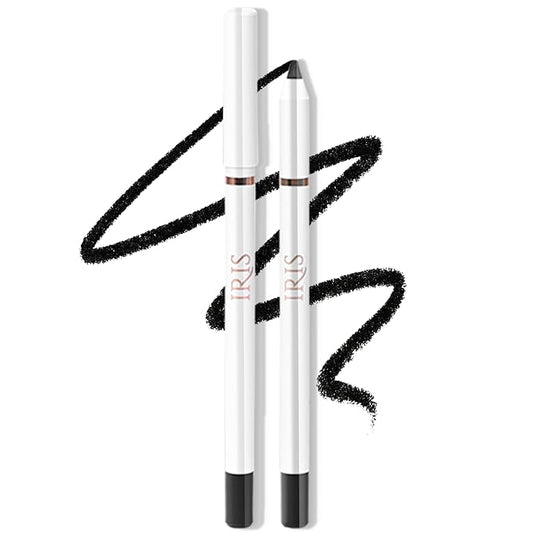 IRIS Waterproof Kajal & Kohl Pencil | Ultra Black, 24-Hour Matte Finish | Smudge-Proof, Vegan, Cruelty-Free | Ceramide-Infused to Lock in Moisture | 1.2 mL