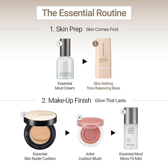 JUNG SAEM MOOL Skin Setting Tone Balancing Base 1.35 Fl Oz, Natural Expression & Pore Blurring Makeup Primer, Hydrating K-Beauty Foundation Base for a Flawless Bare-Face Look, Korean Makeup