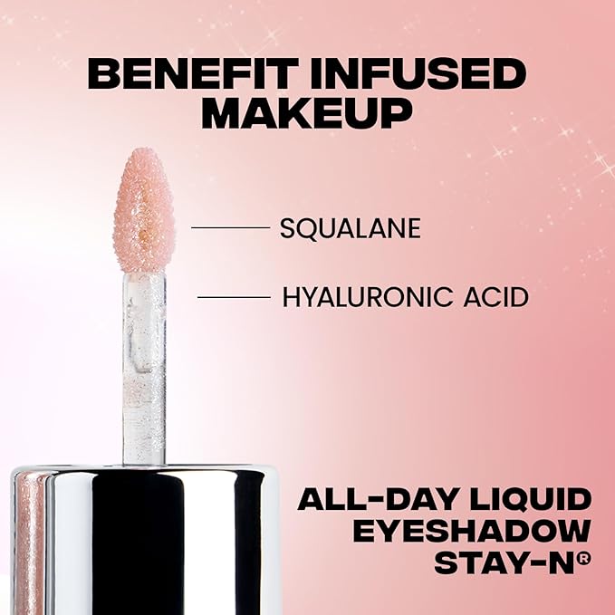 Sacheu Liquid Eyeshadow STAY-N Longwear Eye Makeup — Buildable Highly Pigmented & Blendable Eye Shadow Cream in Matte & Shimmer Finishes, Sp-ICE