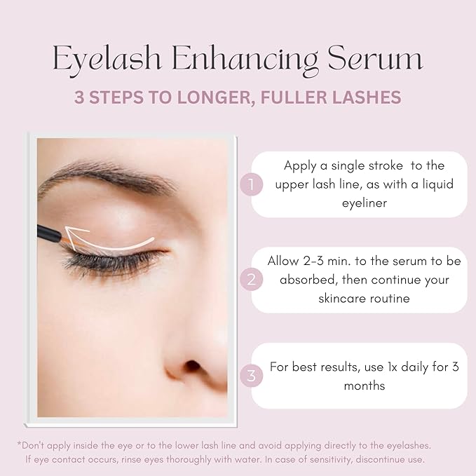 BEAUTICAL Eyelash Serum – Lash Enhancing & Conditioning Formula with Botanical Ingredients for the Appearance of Fuller, Shinier & Healthier-Looking Lashes – Nourishing Lash Care, 3ml