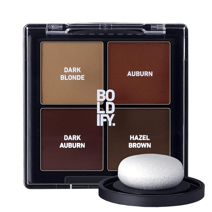 BOLDIFY Hairline Powder Color Sample Kit - Root Touch Up Hair Color for Gray Coverage - Bald Spot Concealing Hair Powder for Women & Men - 24-Hour Stain-Proof - Reds