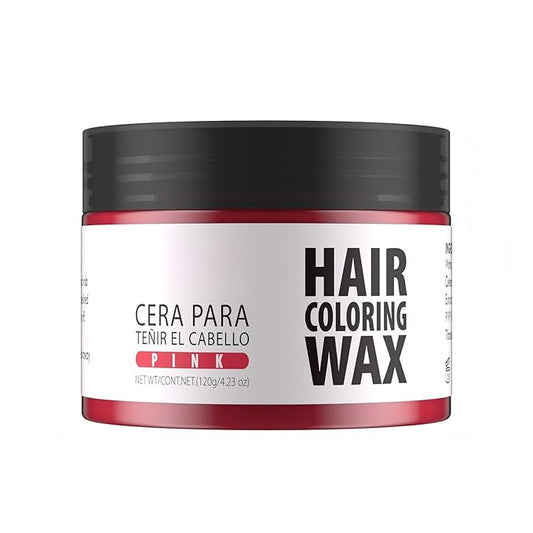 Gowwim Hair Wax Color, Temporary Hair Dye Color Wax Natural Hold & Non - Greasy for Women & Men 4.23 Oz Pink