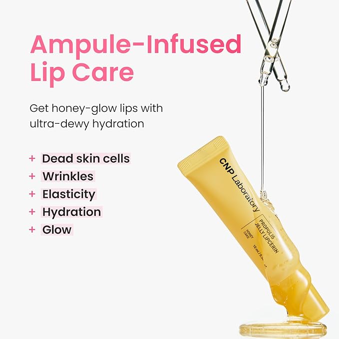 CNP Propolis Jelly Lipcerin™ - 01 Honey Cake, Hydrating Lip Balm & Gloss with Manuka Honey + Hyaluronic Acid, Stocking Stuffers, Gifts for Women, 0.3 fl.oz.