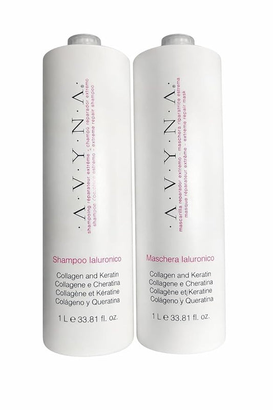 Avinna Professional Hyaluronic Shampoo and Hair Mask Set