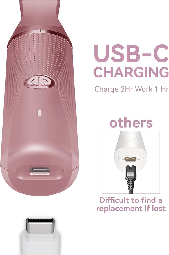 unibono 3-in-1 Electric Razor for Women - Waterproof Bikini Trimmer,Rechargeable Electric Shaver for Lady,Pubic Hair Trimmer Women,Personal Trimmer Groomer for Body Hair (Rose Golden,RG-1)