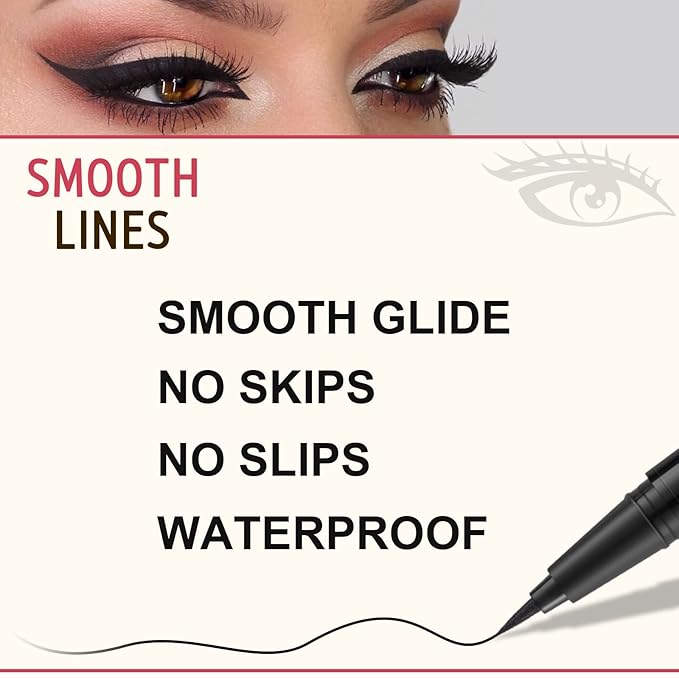 LAVONE Eyebrow Stamp Pencil Kit for Brows, Makeup Brow Stamp Trio Kit with Waterproof Pencil, Eyeliner, Pomade, and Dual-ended Brush - Taupe
