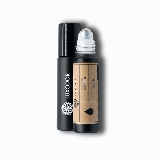 Luxodor Adenium, Impression of S.anta.l 33, Unisex Perfume Oil, Alcohol Free, Fragrance Oil for Body, 10ml Roll On
