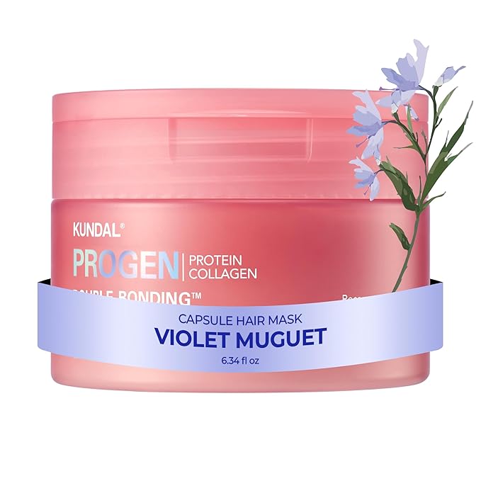KUNDAL Damage Care Hair Mask, 6.3 oz (180 g), Violet Mug, Use Twice Week, Rinse, Protein, Damaged Hair, Split Hair Care, Dry Care, Moisturizing, Hair Fragrance, Treatment