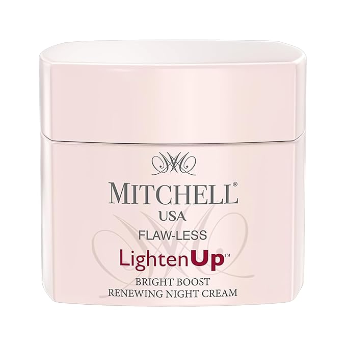 Lighten Up Flaw-Less Bright Boost Renewing Night Cream - 50g - Deeply Moisturizing, Evens Tone, Boosts Radiance, Smooths Texture - Brightening Face Cream For All Skin Types with Imperial Peony