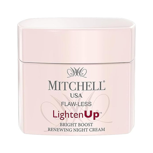 Lighten Up Flaw-Less Bright Boost Renewing Night Cream - 50g - Deeply Moisturizing, Evens Tone, Boosts Radiance, Smooths Texture - Brightening Face Cream For All Skin Types with Imperial Peony