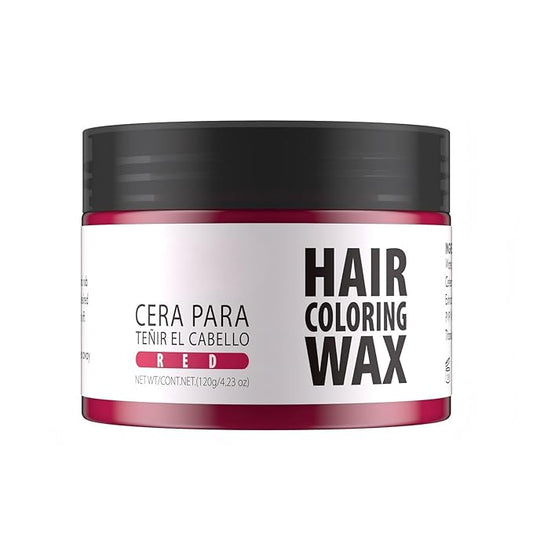 Gowwim Hair Wax Color, Temporary Hair Dye Color Wax Natural Hold & Non - Greasy for Women & Men 4.23 Oz Red