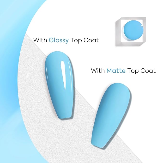 VENALISA Blue Gel Nail Polish 1 Pcs 12ml Sky Blue Color Gel Polish Soak Off UV Salon Manicure DIY at Home Nail Art For Girls Women