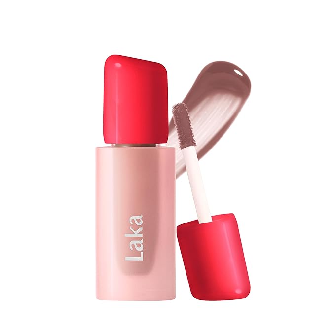 Laka Popping Balloon Lip Stain, 4.5g/0.15oz, Glossy Plumping Lip Tint, Moisturizing, Non-Sticky Texture for All-Day Hydration, Vegan, K-Beauty (#993 Harsh)