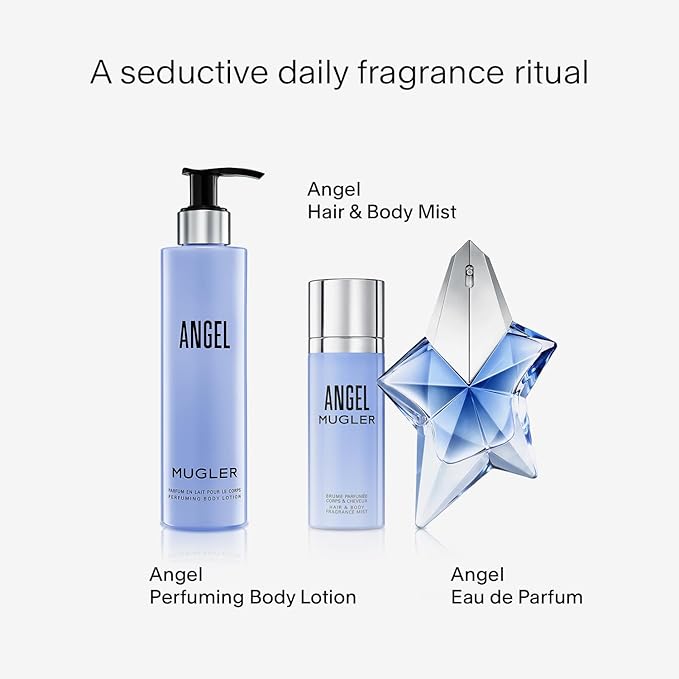Mugler Angel Hair & Body Mist - Ambery & Woody Women's Perfume - 3.3 Fl Oz