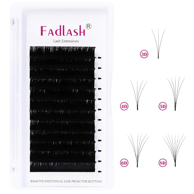 Lash Extensions Self Fanning Volume Eyelash Extensions C Curl 0.07 19mm Volume Lashes Extension Supplies (0.07-C, 19mm)