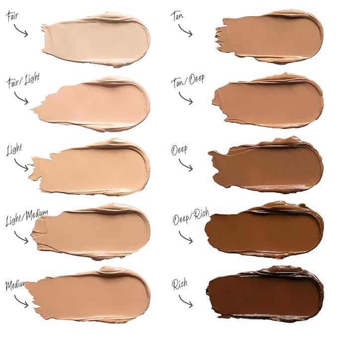 Doll 10 TCE Liquid Filter – CC Cream - Liquid Foundation - Lightweight Tinted Moisturizer & Skin Tint - Blurs Pores & Fine Lines - Vegan - Clean Makeup - [Rich] - 30 Day Supply