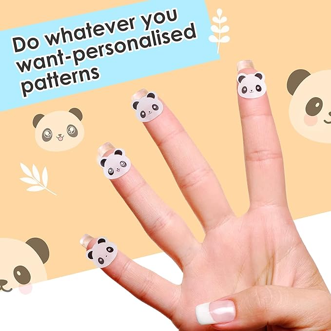 AUSLKA Panda Pimple Patches - 300 Patches, Hydrocolloid Spot Dots - Blemishes Patch - Facial Skin Care, For Zits, Blemishes, & Breakouts