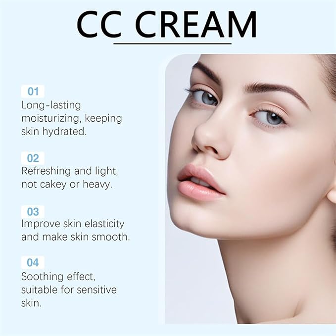 Primal Skin CC Cream for Older Women Liquid Foundation, Natural Finish, Medium to Full Coverage-Natural color-1 fl. oz (30ml)