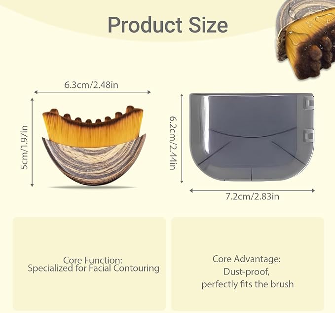 Lymphatic Drainage Face Brush - for Facial Sculpting, Jawline Definition & Dry Brushing. Ergonomic Design for Precise Contouring （1pcs）