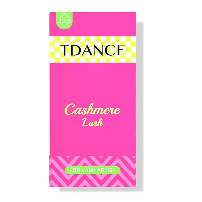 TDANCE Cashmere Lash Extensions Super Matte Black Volume Lash Extension C CC D DD B J L Curl 0.03-0.2mm Thickness Classic Lash Extensions Eyelash Extensions Professional Salon Use(0.07-DD,14mm)