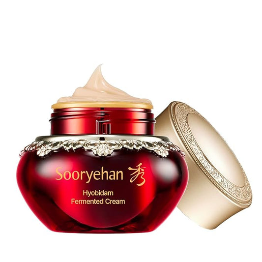 Sooryehan Hyobidam Fermented Cream (1.7fl oz) - Korean Facial Care. Face Moisturizer for Women. Wrinkle Cream for Women, Night Cream for Face with Wild Ginseng
