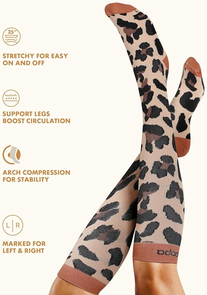 Lalapapa Cute Compression Socks for Women - 3 Pairs 20-30 mmHg Graduated Support Lightweight for Daily Wear Travel Nurse