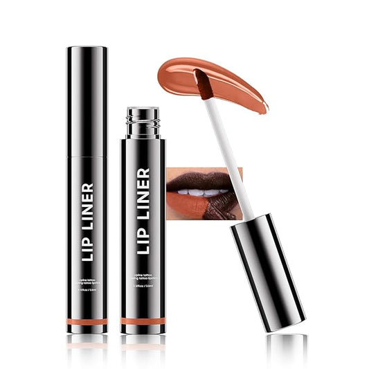 Lip Stain Peel Off, Matte Finish & Waterproof Peel Off Lip Tint Color for Women Lip Contour Makeup, Long-Wear, Easy to Use for A Beauty Lip Look with All Day, Cruelty-Free (#01 Nude)