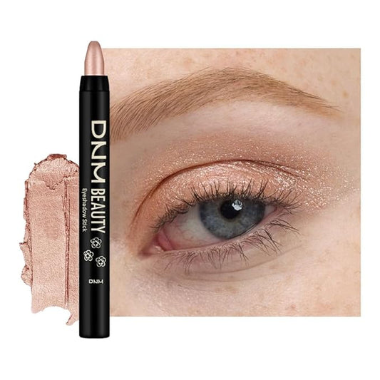 evpct Champagne Shimmer Cream Eye Shadow Sticks Brightener Pencils for Women, Metallic Champagne Eyeshadow Applicator Stick Pen Waterproof, Blendable Crease-Proof Stick Eyeshadow Shimmer Eye Makeup 74