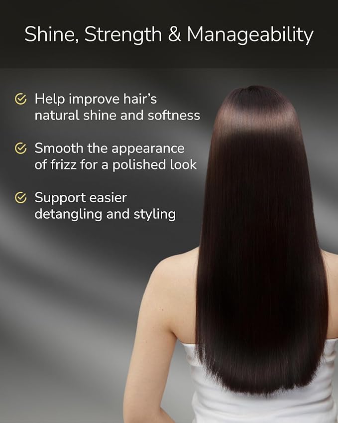 SILK THE RICH Hair Oil Heat Protectant, Split End Repair, Smoothing Salon-Quality Treatment with Argan Oil for Frizzy, Damaged, Dry Hair, Fragrance Scalp Moisture, Travel Size, Black (1.7 fl oz, 50ml)