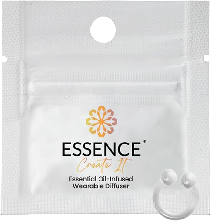 Essence Wearable Aromatherapy Nasal Diffuser – Essential Oil Nose Ring Silicone Inhaler for Stress & Mood Support - Made in USA & Travel-Friendly