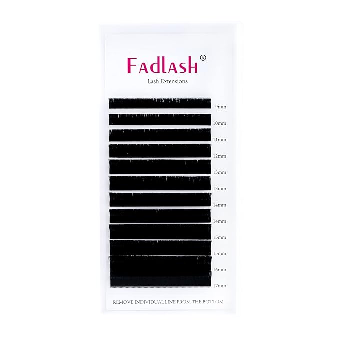 Easy Fan Lash Extensions 9-17mm Mixed Tray Self Fanning Volume Eyelash Extensions .03 .05 .07 .10 Rapid Blooming Lash Extension (0.07-C, 9-17mm Mix)