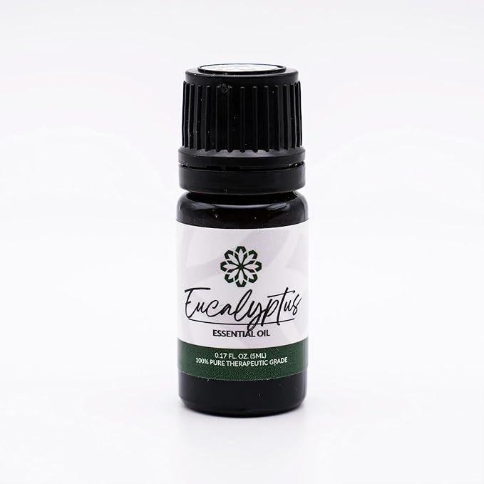 Essence Eucalyptus Essential Oil – 100% Pure & Therapeutic Grade – Perfect for Aromatherapy, Diffusers & Recharging Essence Nasal Diffuser Rings – Natural Stress & Mood Support (5mL)