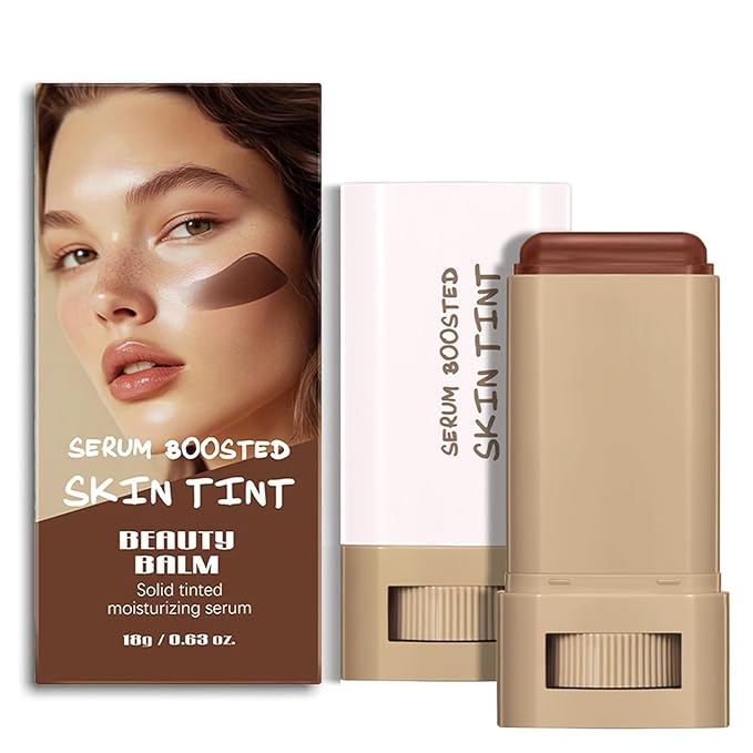 Beauty Balm Serum Boosted Skin Tint Stick – Face Tint Balm Foundation with Serum Benefits, Buildable Hydrating Coverage, Moisturizing Concealer Stick for Glowing Skin & Flawless Finish (1#, 1)