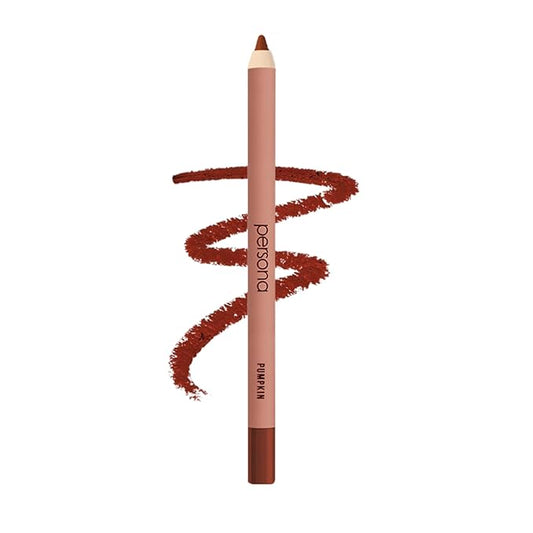 PERSONA Cosmetics Lip Liner | Creamy, Long-Wear Matte Pencil with Jojoba Oil | Hydrating & Easy to Apply | Shapes, Defines & Contours Lips | Vegan, Cruelty-Free, Paraben-Free | Made in USA, Pumpkin