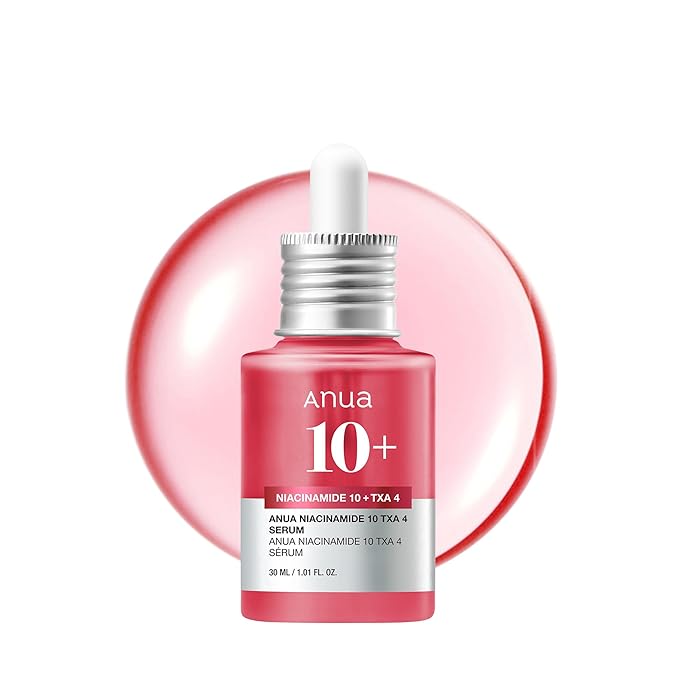ANUA Niacinamide 10 + TXA 4 Serum, Hyaluronic Acid, Tranexamic acid, Facial Serum For GlassSkin, Glow Back Serum, Dark Spot Care, Postnatal Skincare, Korean Skincare (30ml/1.01 fl.oz)