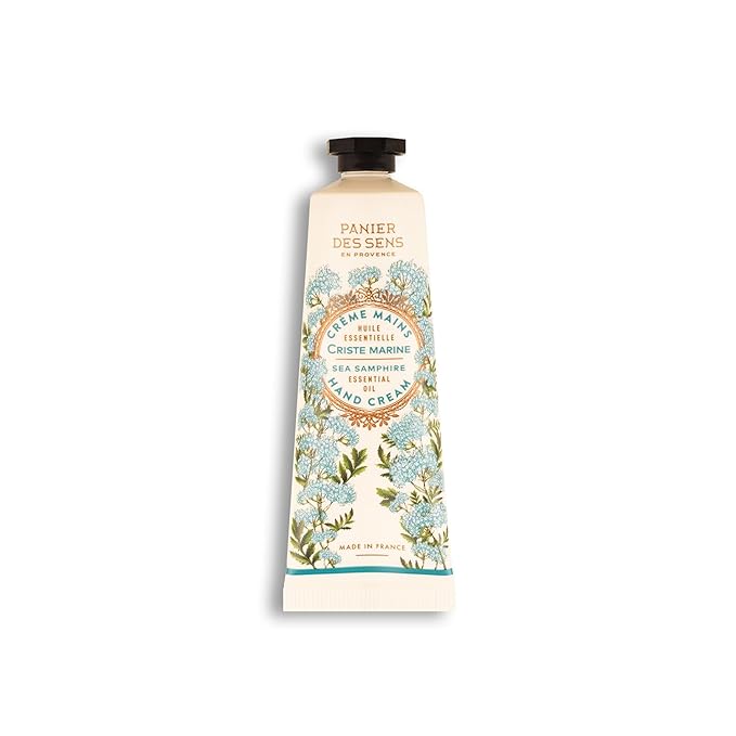 Panier des Sens - Provence Citrus Gift Duo - Hydrating Hand Cream 96% Natural Ingredients & Roll-On Eau de Toilette - Made in France, Vegan, Perfect Holiday Gift - Travel Size 1.7 Fl Oz + 0.3 Fl Oz