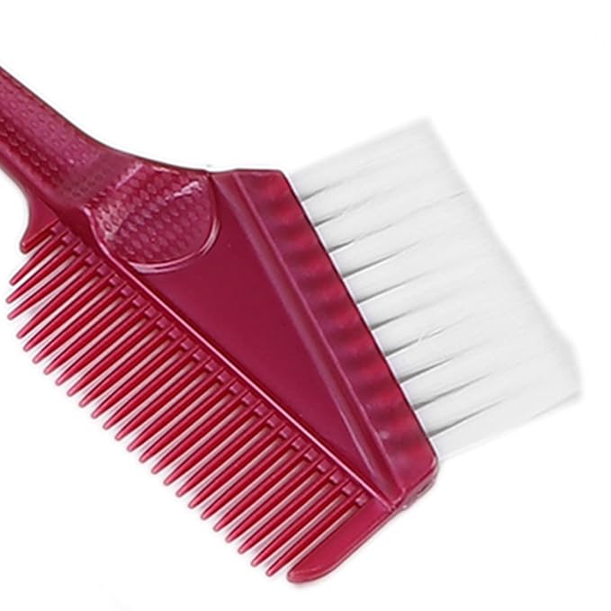 Ymiko Hair Bleach Kit, Professional Hair Dye Coloring Kit with Coloring Comb for Home and Salon Use (Burgundy)