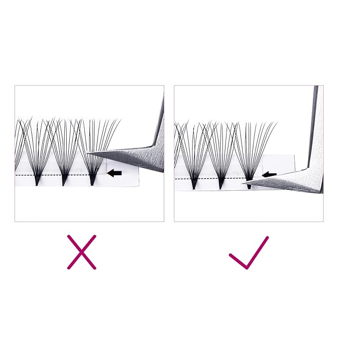 Premade Lash Fans 3D to 20D Pointy Base Volume Lash Extensions Premade Fans Eyelash Extensions Pro Point Premade Lash Extensions Fans 0.05 0.07 0.10 C CC D DD Curl Available (14D-0.07C, 15-20mm)