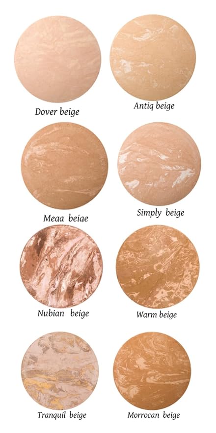 Mineral Baked Powder Foundation- A Vegan- Paraben -Gluten and Cruelty Free Makeup Foundation (Nubian Beige)