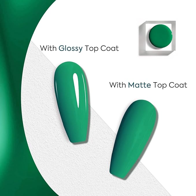 VENALISA Green Gel Nail Polish 1 Pcs 12ml Leaves Green Color Gel Polish Soak Off UV Salon Manicure DIY at Home Nail Art For Girls Women