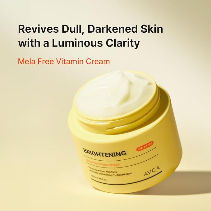 AVCA Vitamin + Niacinamide Radiance Cream 100ml(3.38 fl. oz) - Even Tone & Glow Moisturizer, Daily Hydration K-Beauty Moisture Care