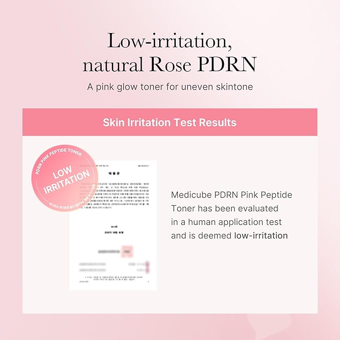 medicube PDRN Pink Peptide Toner I Pink Glow Toner for Skin Boosting, Soothing and Calming, Uneven Skin Tone, Rose PDRN & Peptide & Niacinamide, Korean Skin Care (250ml / 8.45 fl. oz.)